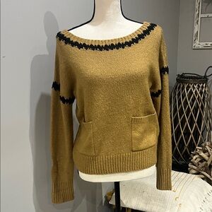 Elegant Sweater with Black Detailing